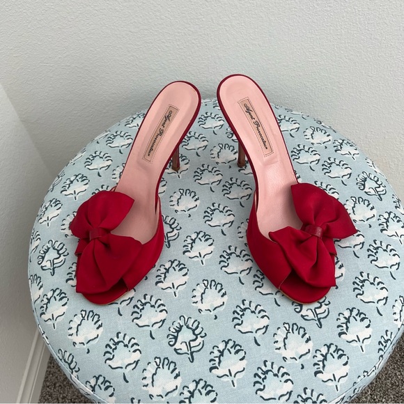 Red Bow Agent Provocateur Heels Perfect for the Holidays - Picture 1 of 14